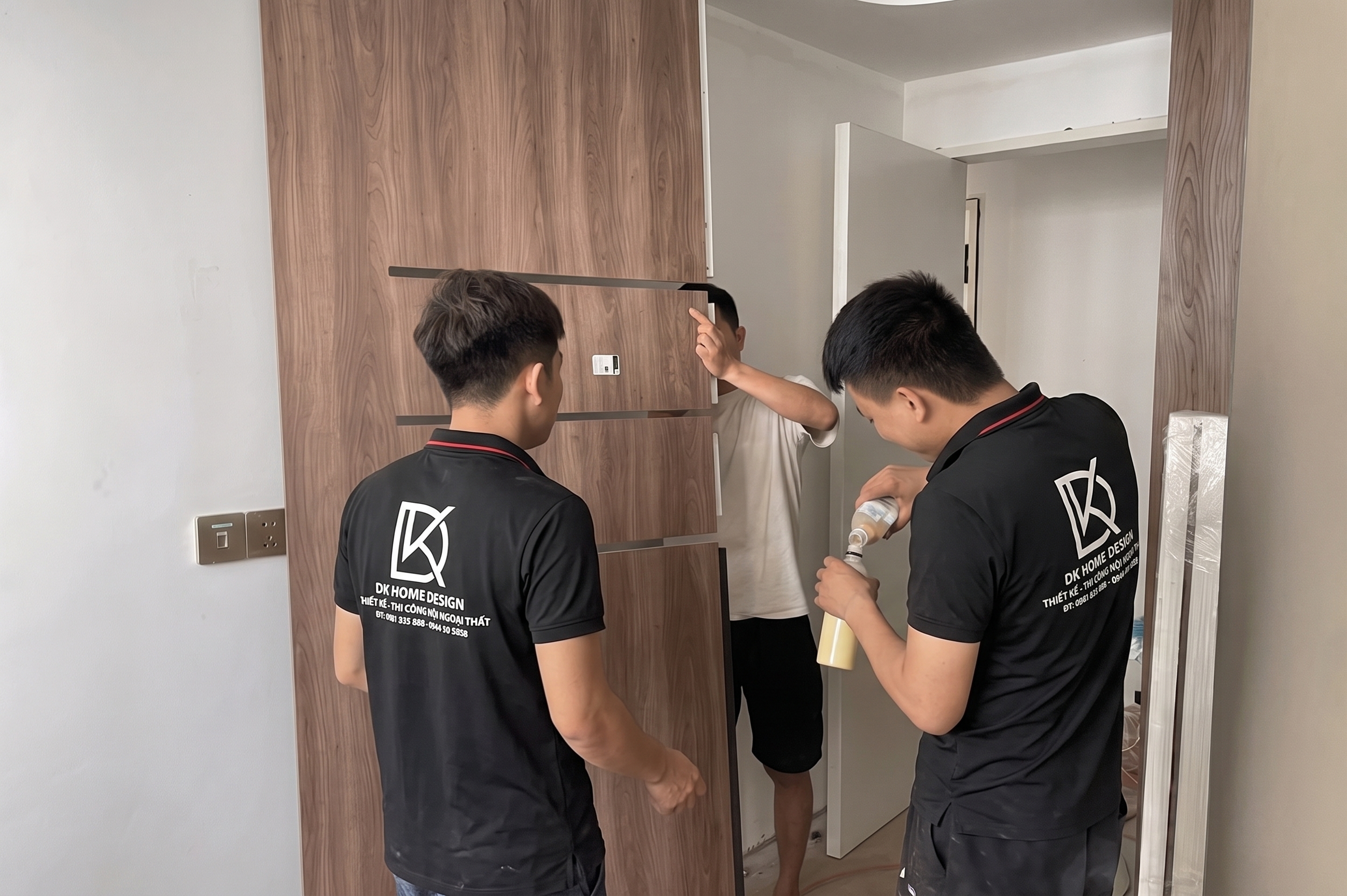 Lắp đặt thi công nội thất nhà phố thực tế tại Đô Lương Nghệ An.