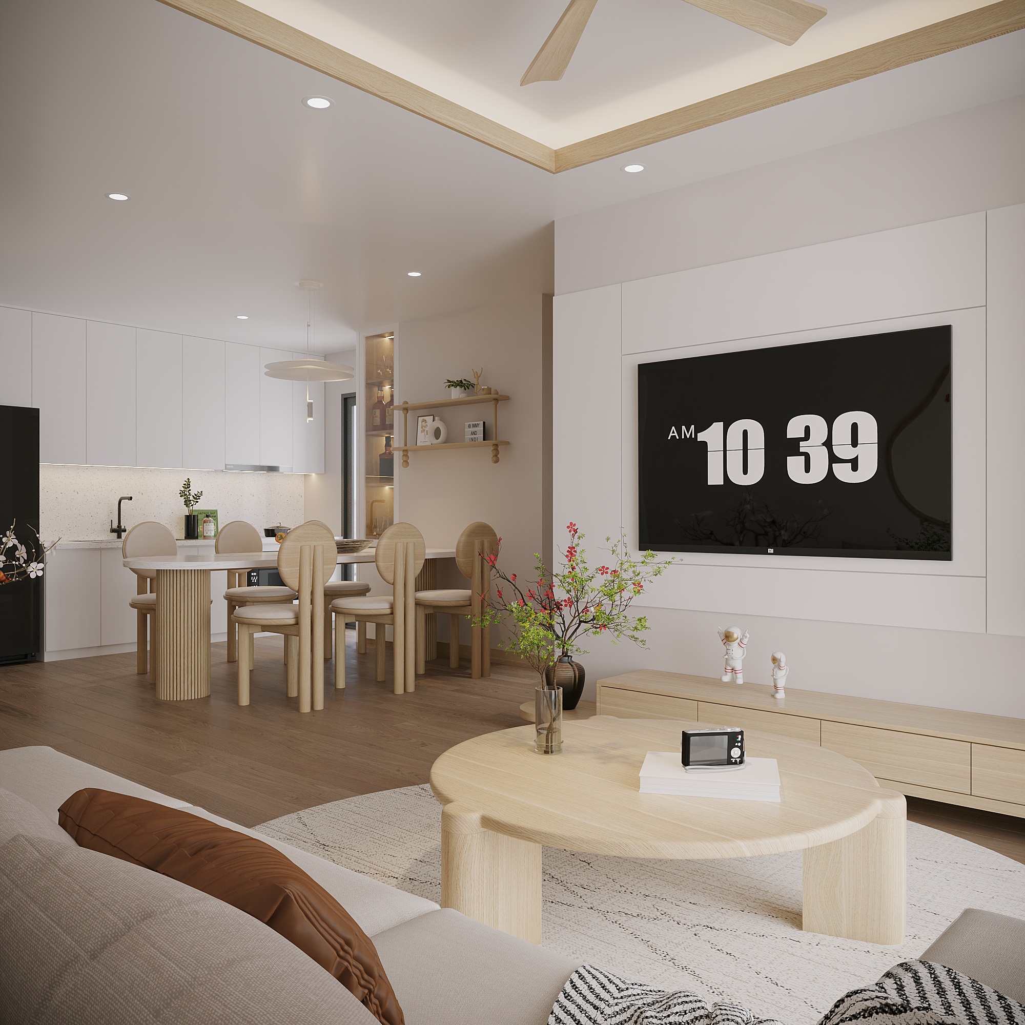 Thiết kế thi công nội thất nhà phố hiện đại Đô Lương