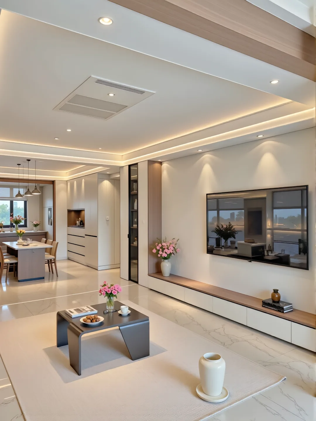 Mẫu thiết kế nội thất nhà phố Nghệ An phong cách hiện đại không gian mở"