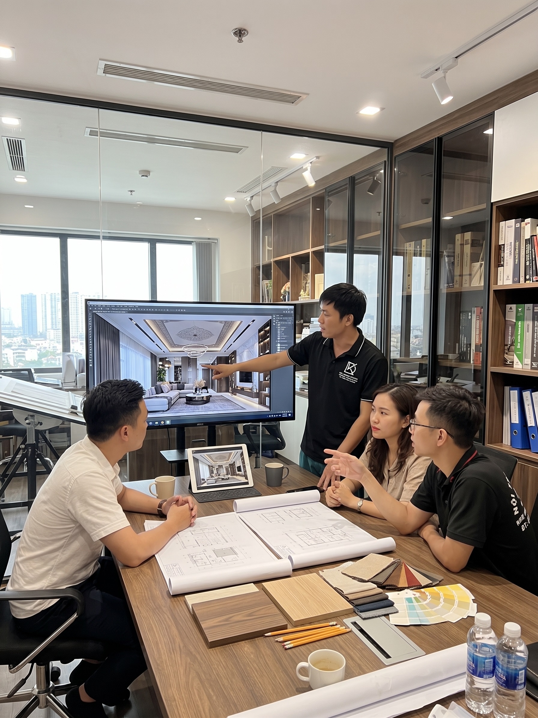 Quy trình thiết kế và thi công nội thất chuyên nghiệp tại Đạt Kỳ.