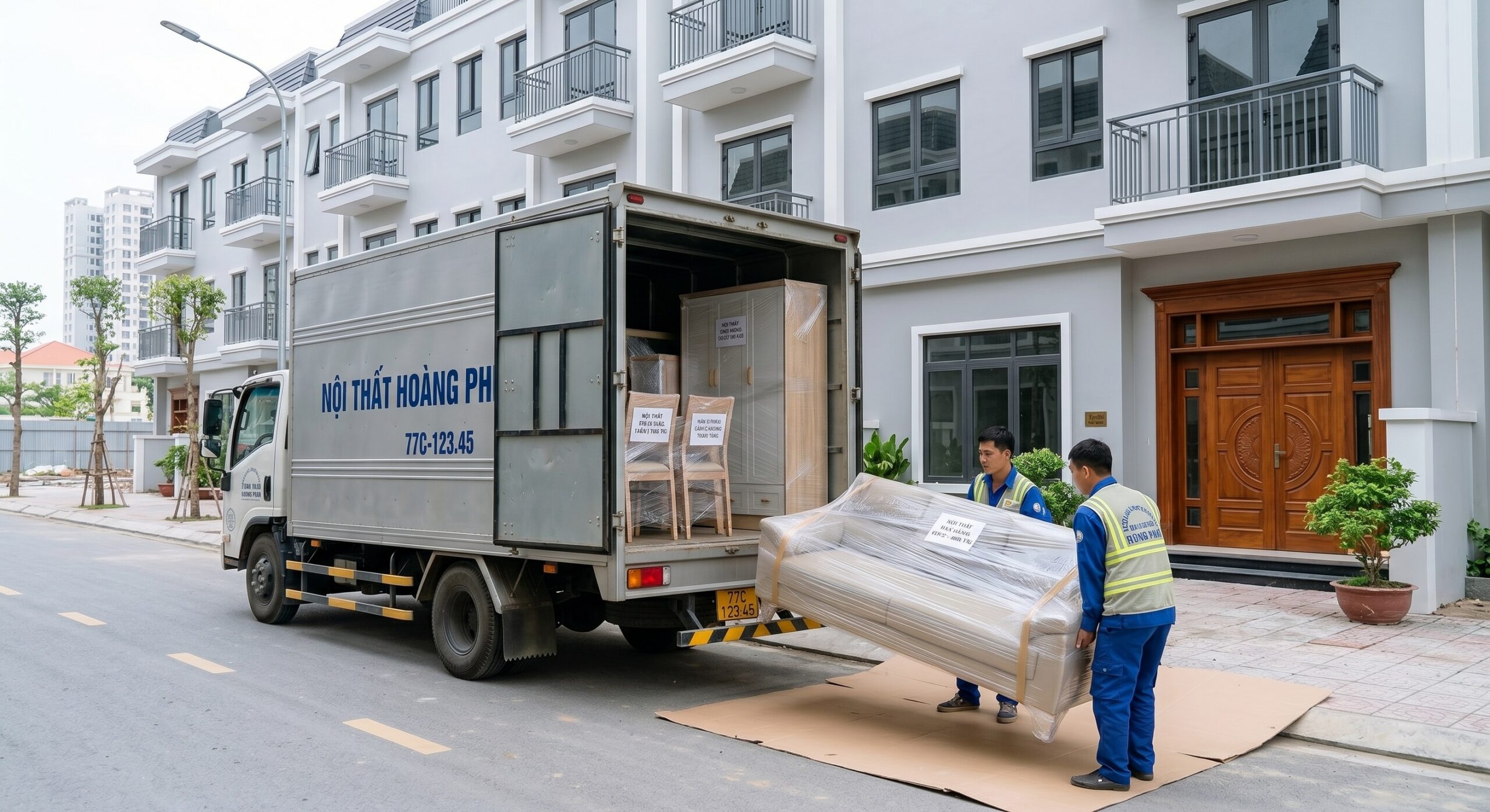 Vận chuyển và lắp đặt đồ nội thất an toàn.