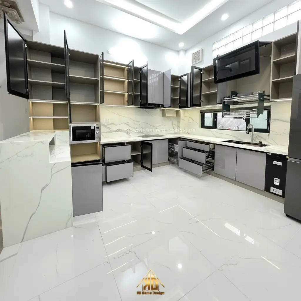 Yếu tố cấu thành bảng báo giá thiết kế nội thất bếp