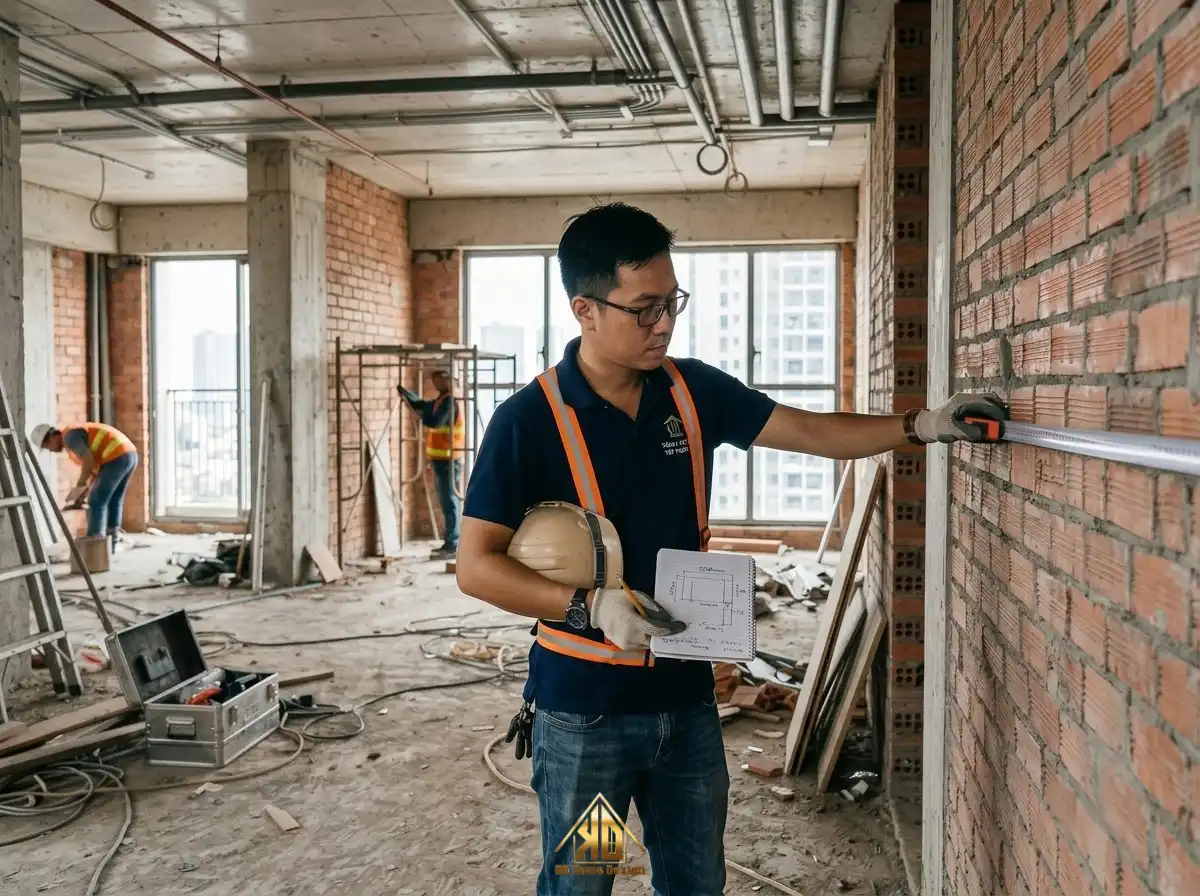 Đo đạc hiện trạng phòng khách chuẩn xác