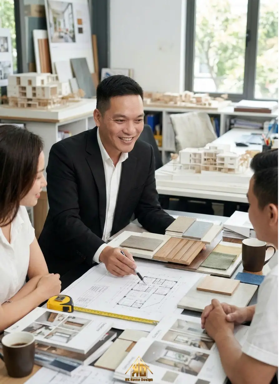 Đội ngũ kiến trúc sư Nội Thất Đạt Kỳ làm việc chuyên nghiệp
