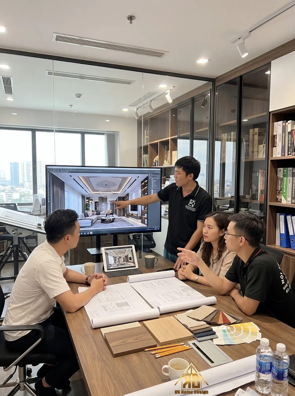 Bản vẽ thiết kế và công trình thi công bếp thực tế