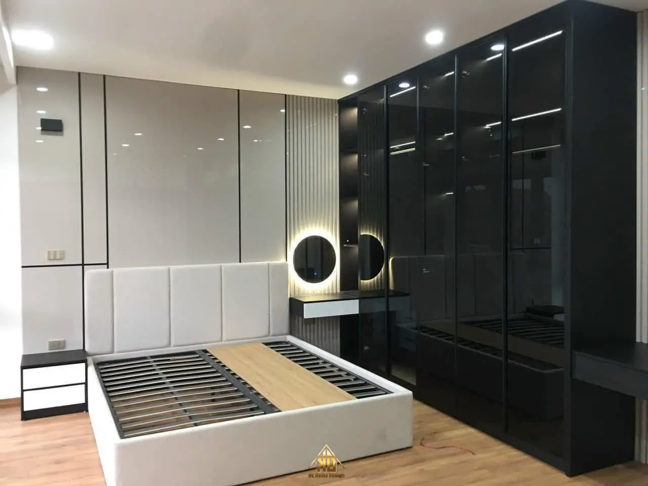 Dự án thực tế thi công phòng ngủ master nhà phố tại Nghi Kim