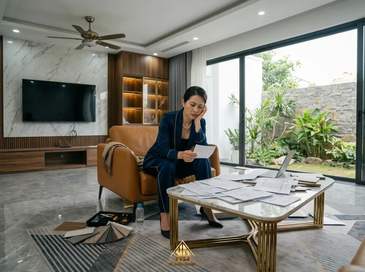 Hậu quả thiếu dự toán nội thất chuẩn