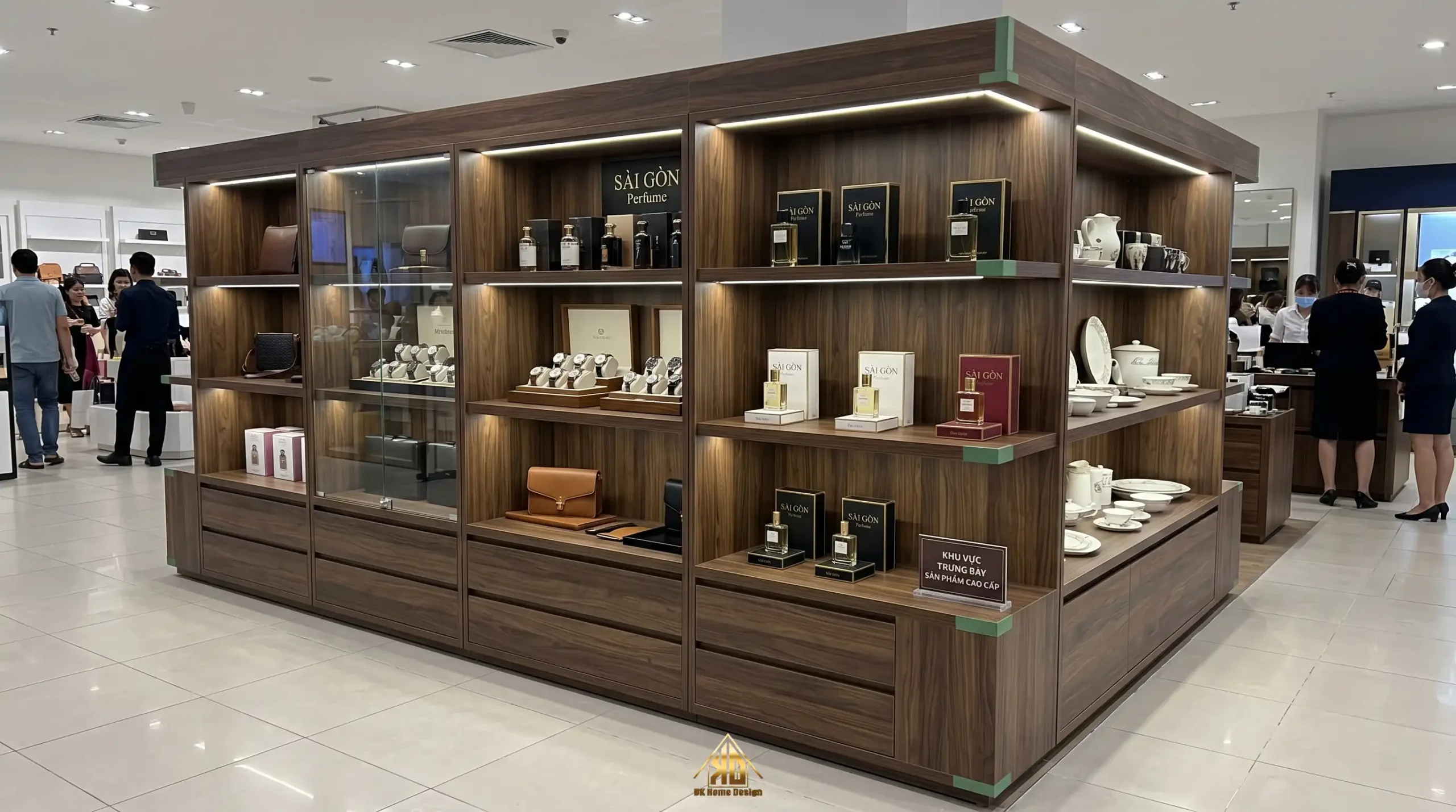 Khu vực trưng bày nội thất nhà phố thương mại