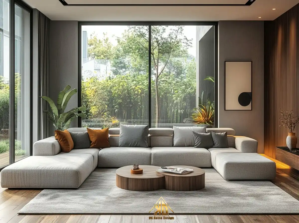 Nội thất phòng khách biệt thự sang trọng tại Nghệ An