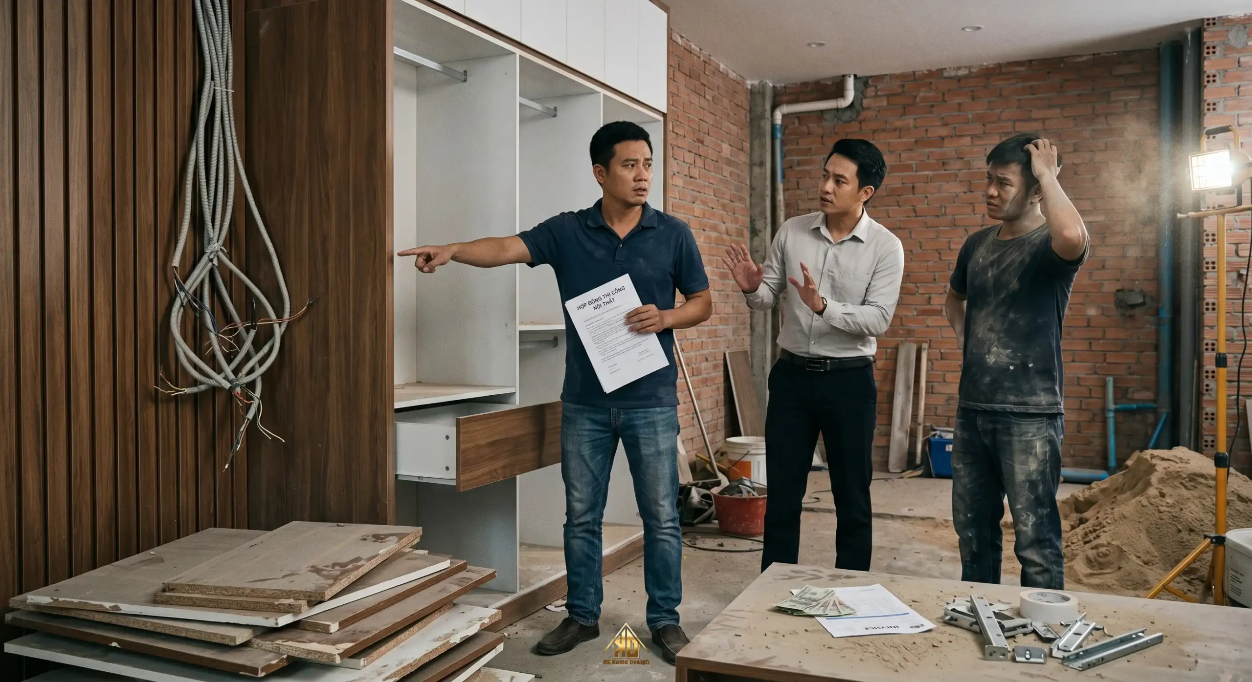 Những rủi ro khi thi công nội thất không có quy trình rõ ràng