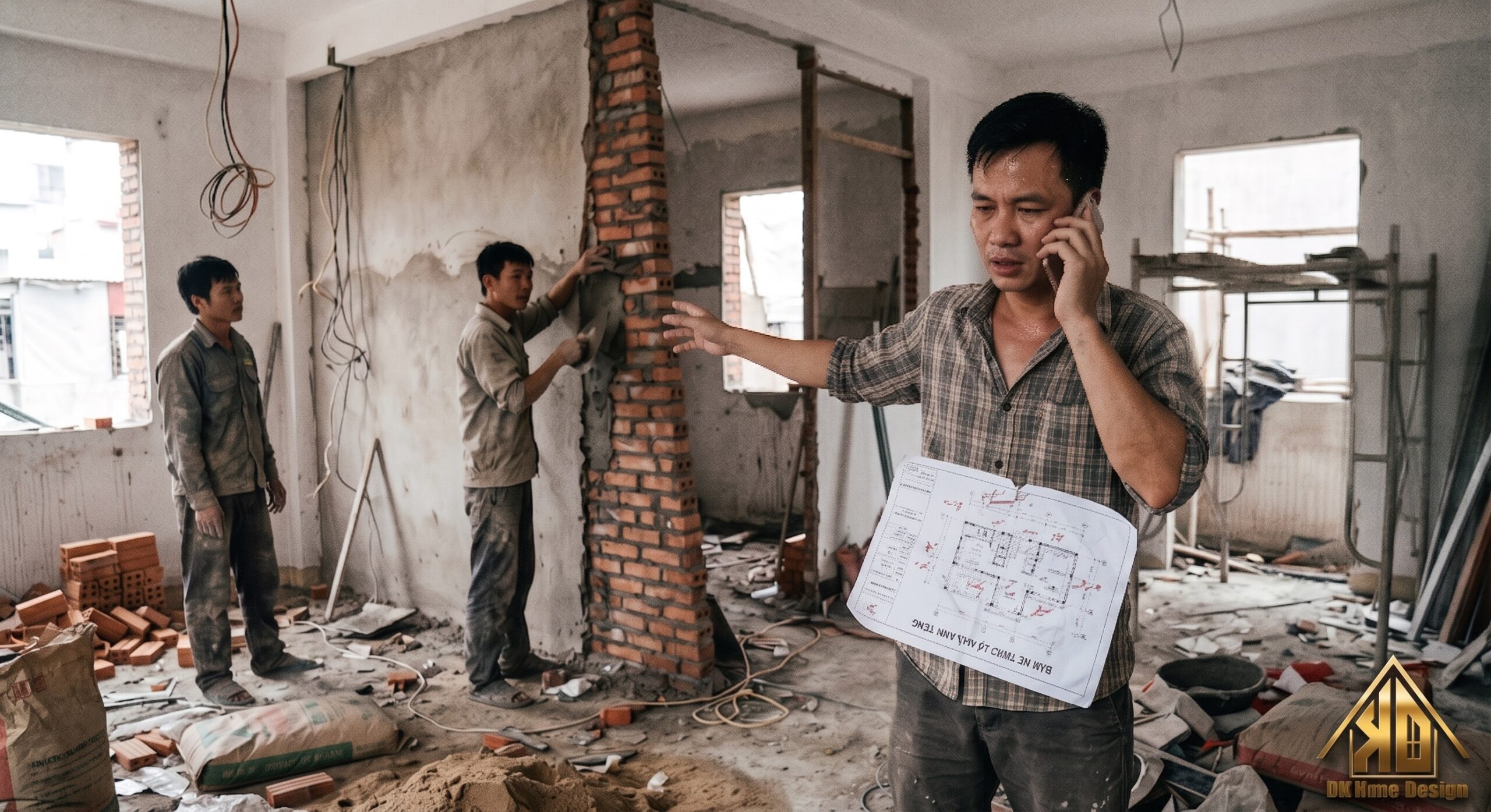 Rủi ro tự thi công nội thất nhà phố không trọn gói