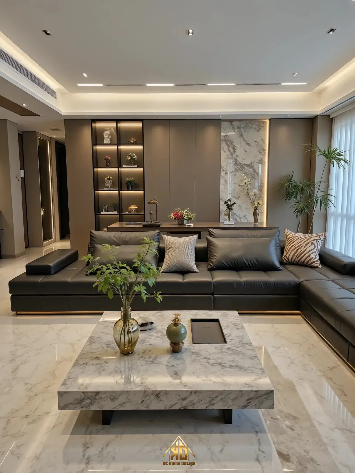 Hình ảnh công trình hoàn thiện nội thất phòng khách tại Đô Lương