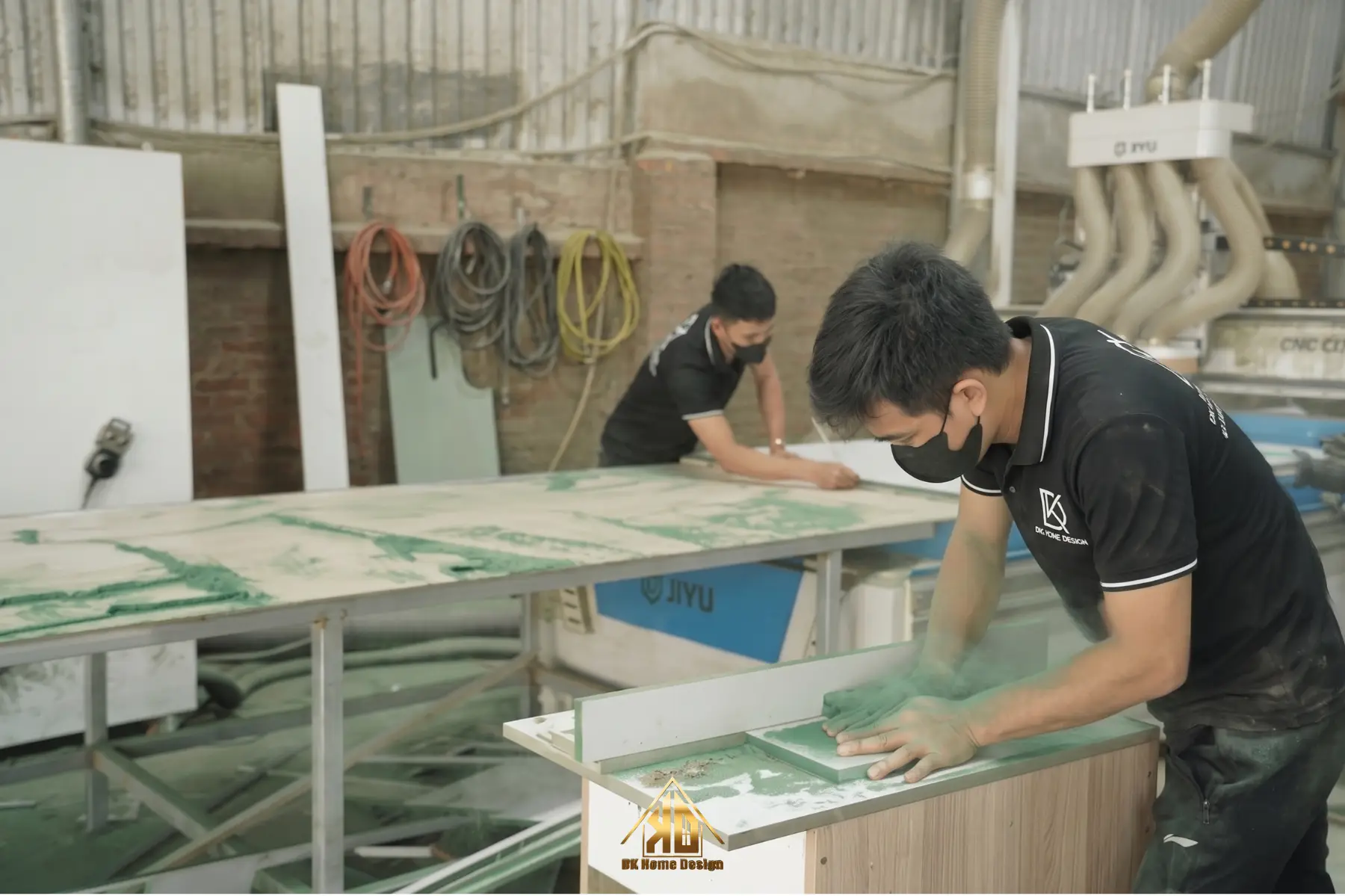 Hình ảnh công trình hoàn thiện nội thất phòng khách tại Nghệ An
