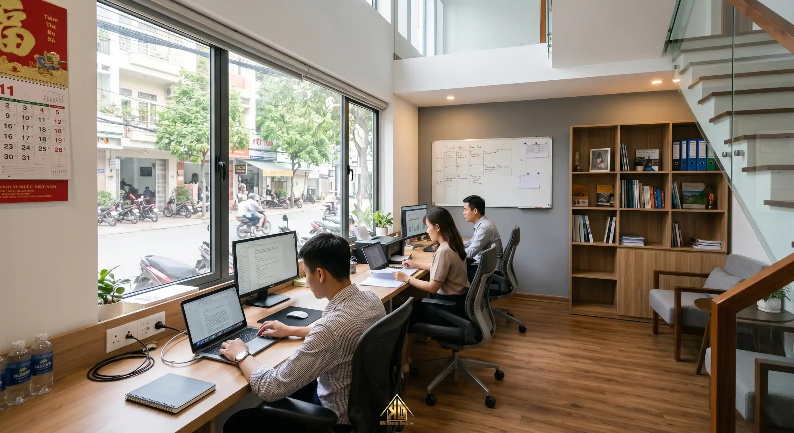Thiết kế nhà phố thương mại làm văn phòng
