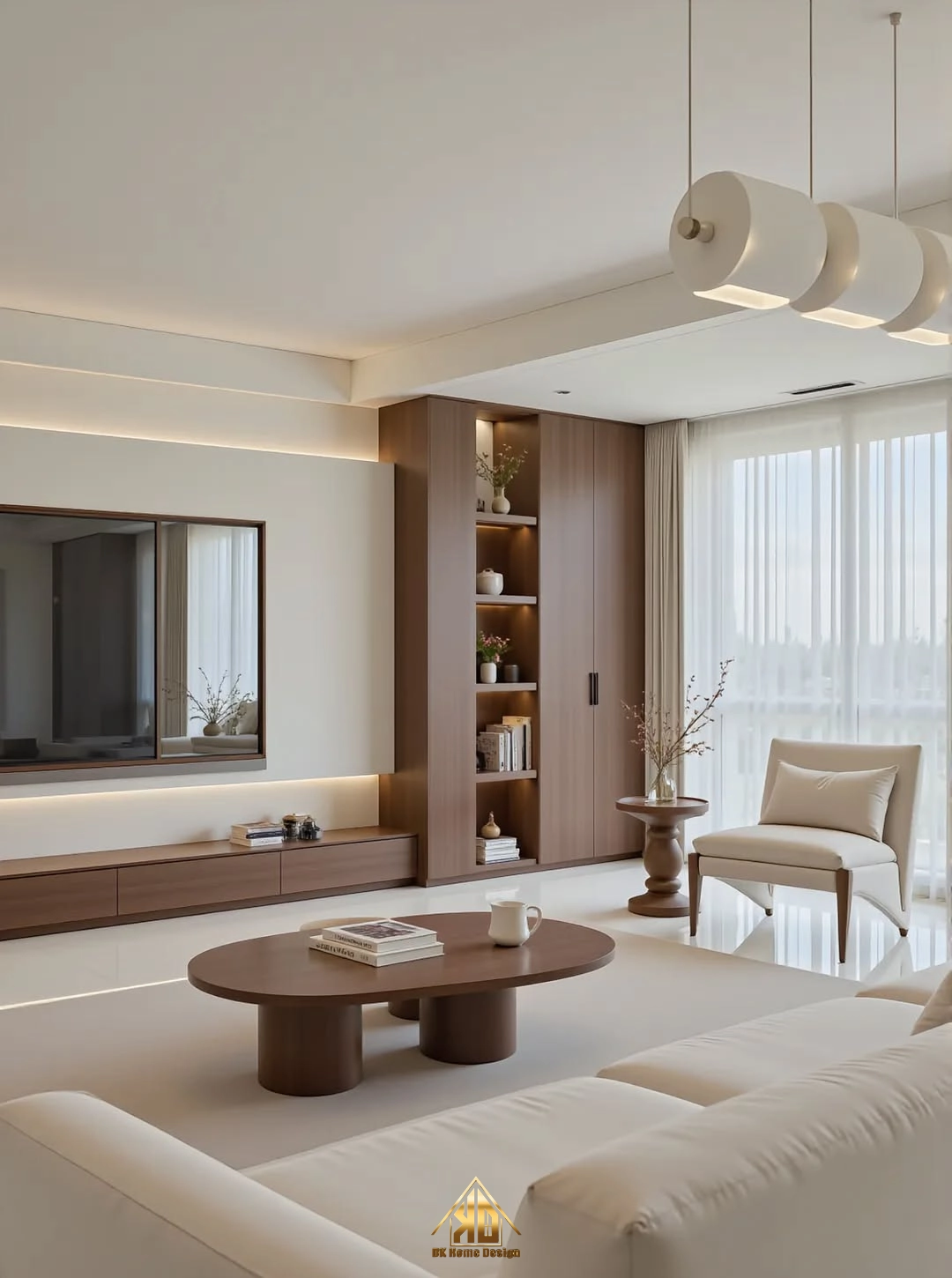 Thiết kế thi công nội thất nhà phố hiện đại 6m sang trọng