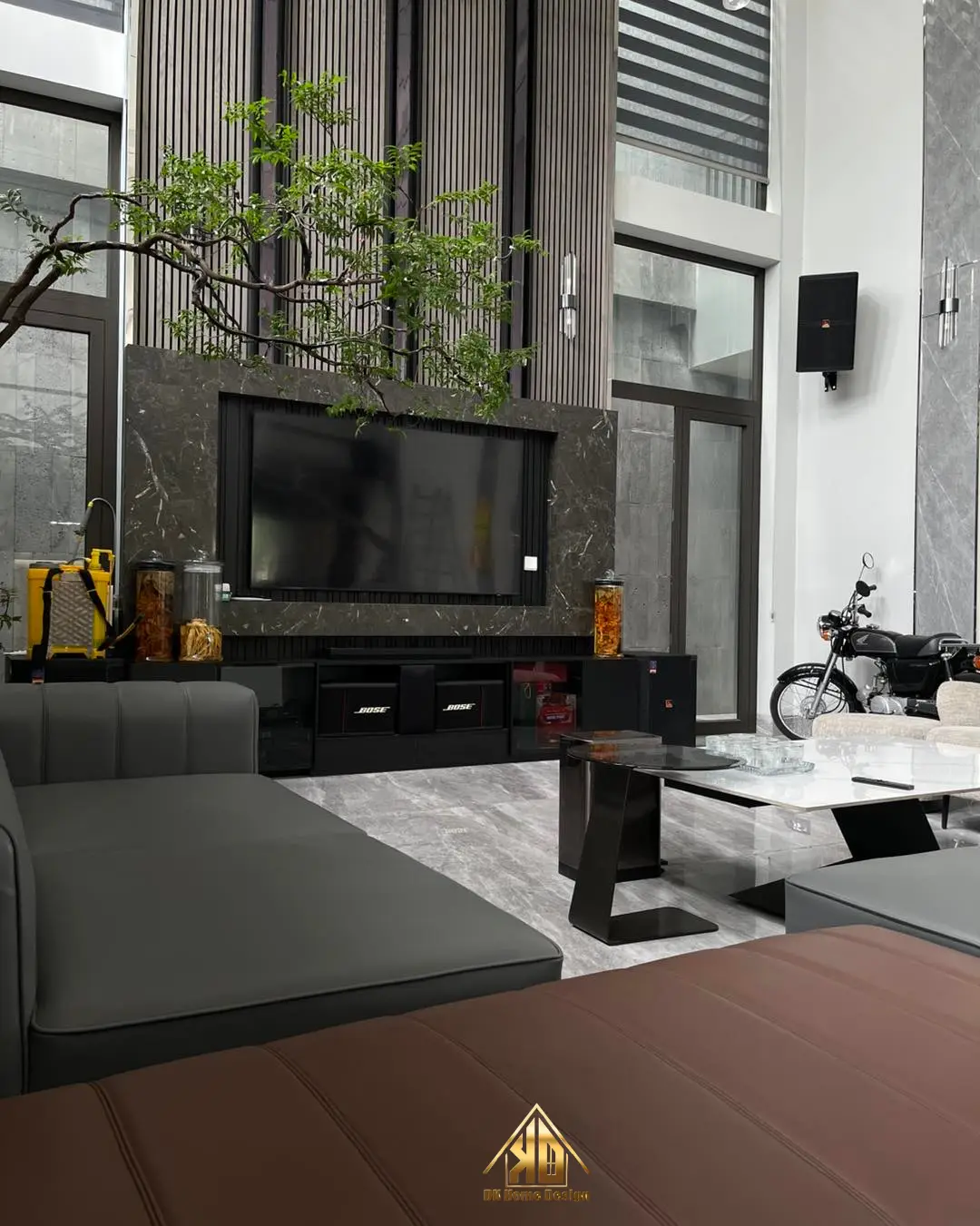 Thiết kế thi công nội thất nhà phố hiện đại tại Đô Lương Nghệ An
