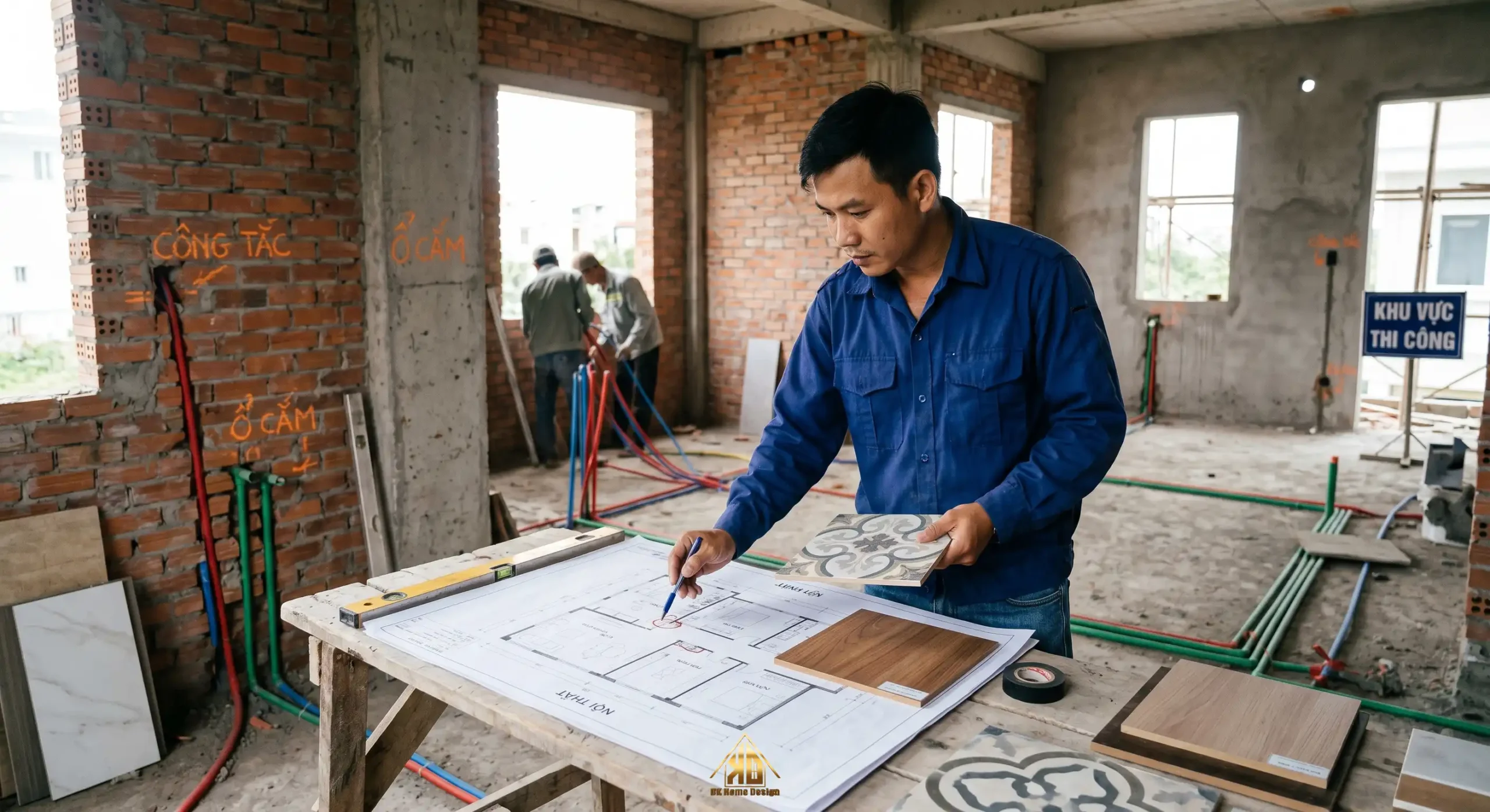 Thời điểm chọn vật liệu thi công nội thất