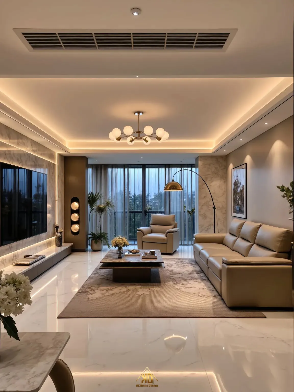 Thiết kế thi công nội thất nhà phố hiện đại tại Đô Lương