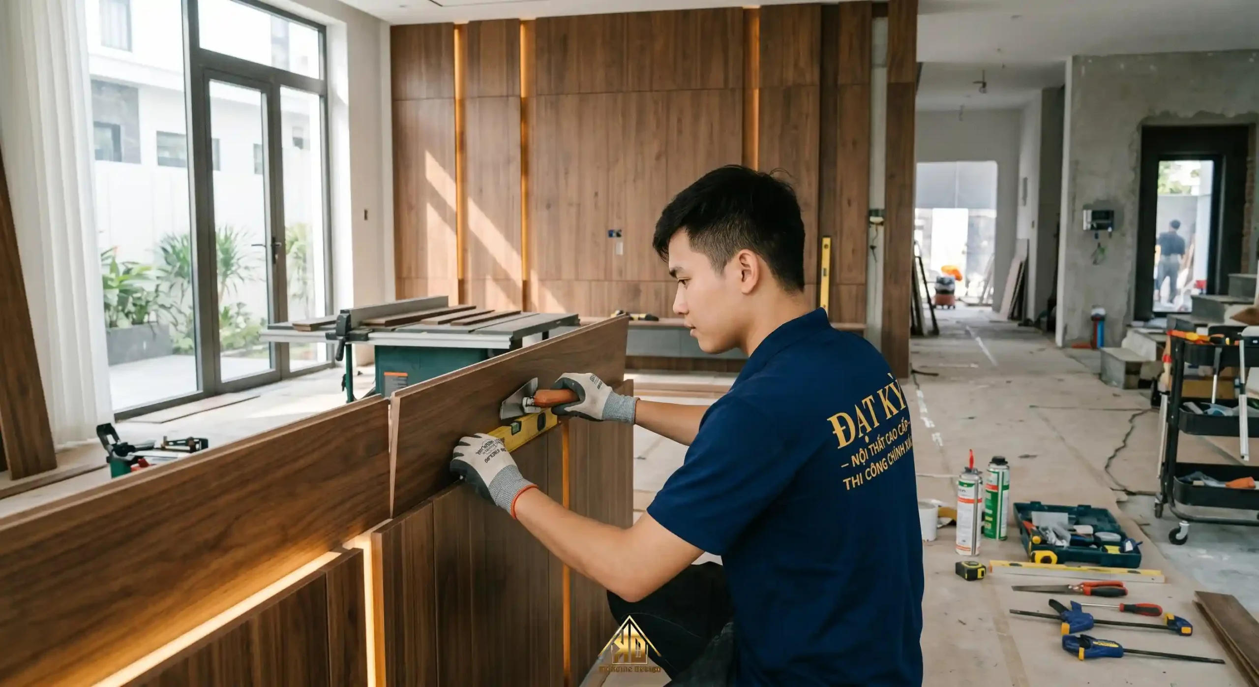 Thực tế thi công nội thất nhà anh Long tại Đô Lương