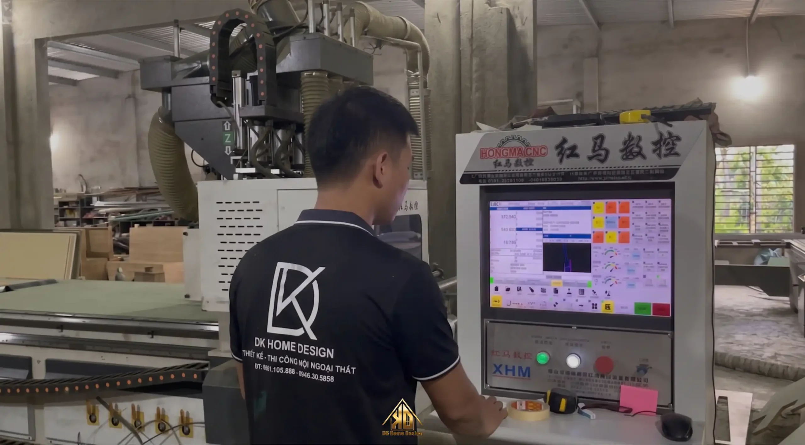 Máy cắt CNC tại Nội Thất Đạt Kỳ Đô Lương