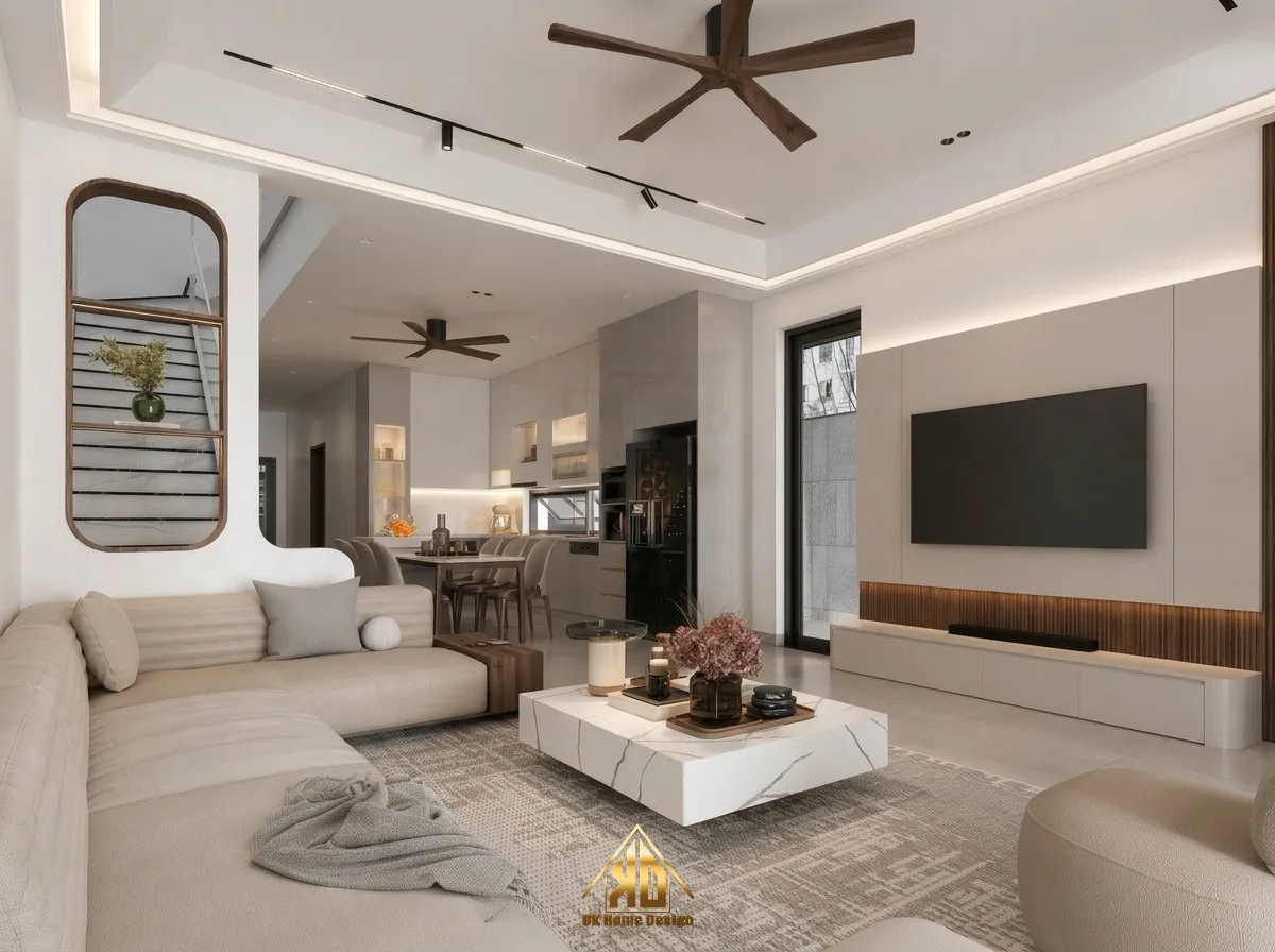 Bàn trà phòng khách hiện đại mặt đá
