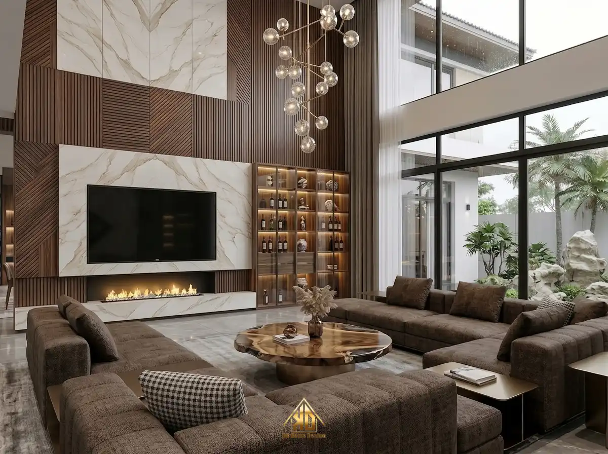 Mẫu thi công nội thất biệt thự hiện đại Đô Lương sang trọng