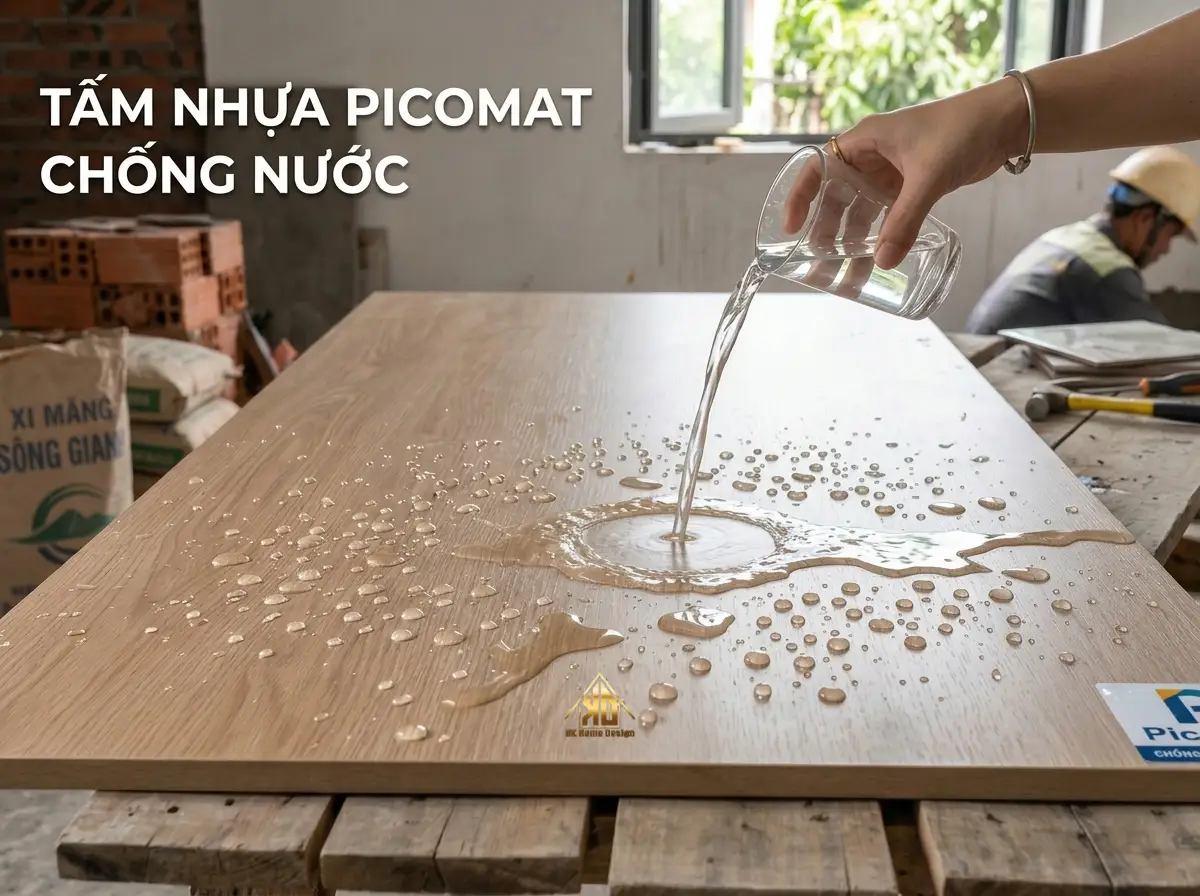Thi công nội thất nhựa phòng khách Đô Lương