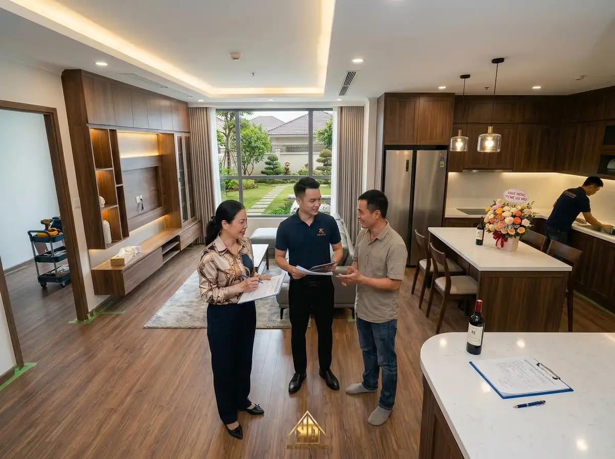 Đơn vị thi công nội thất trọn gói Đô Lương giúp tiết kiệm thời gian