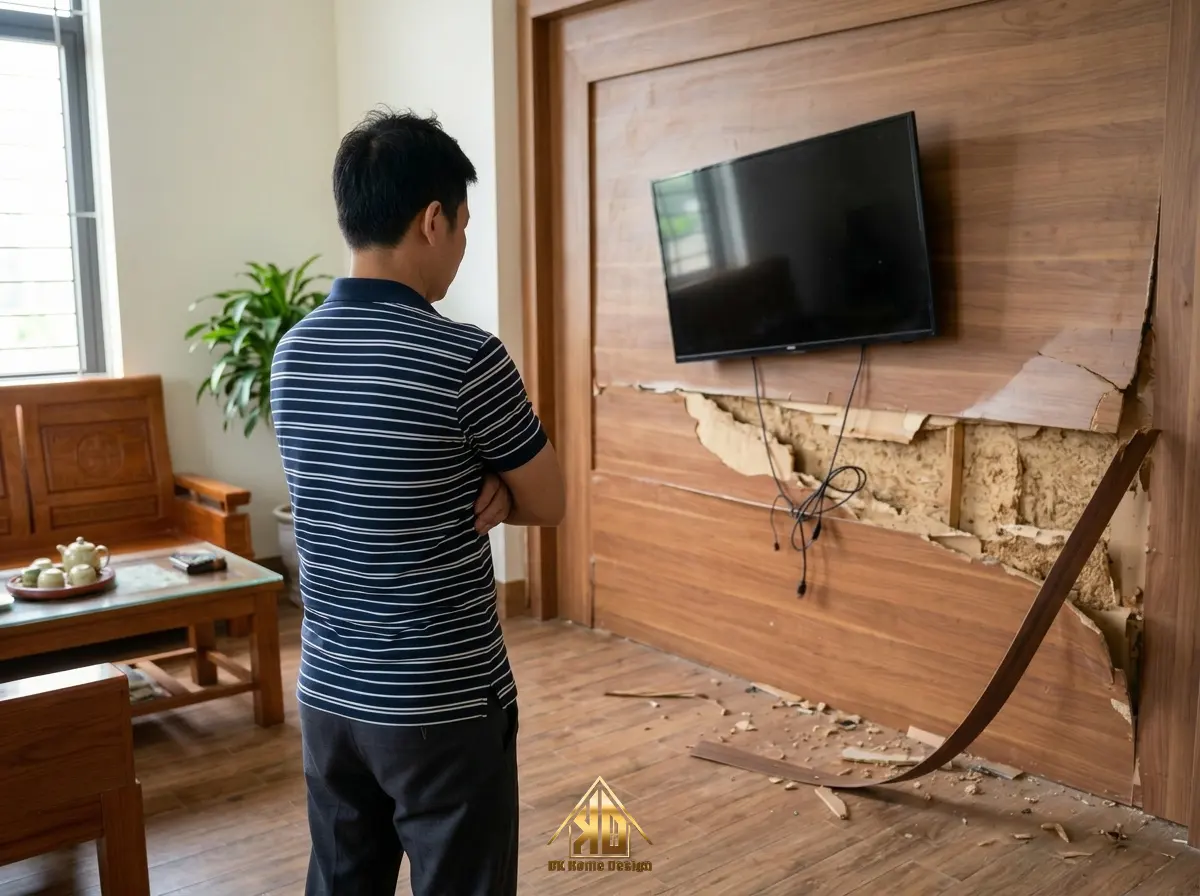 Khách hàng khó chịu vì đơn vị thi công nội thất từ chối bảo hành