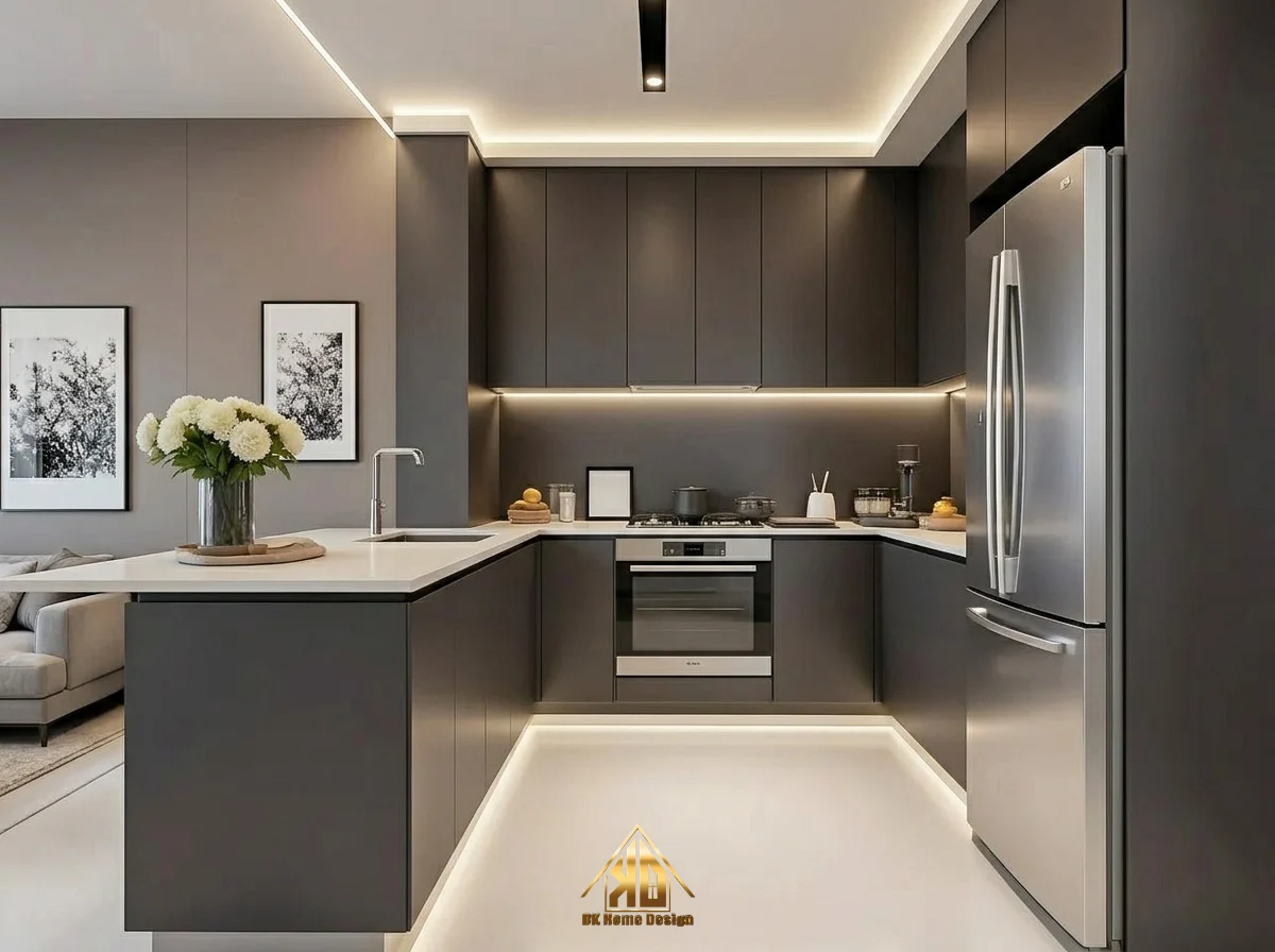 Thực tế hệ tủ bếp hiện đại nhà anh Long tại Đô Lương