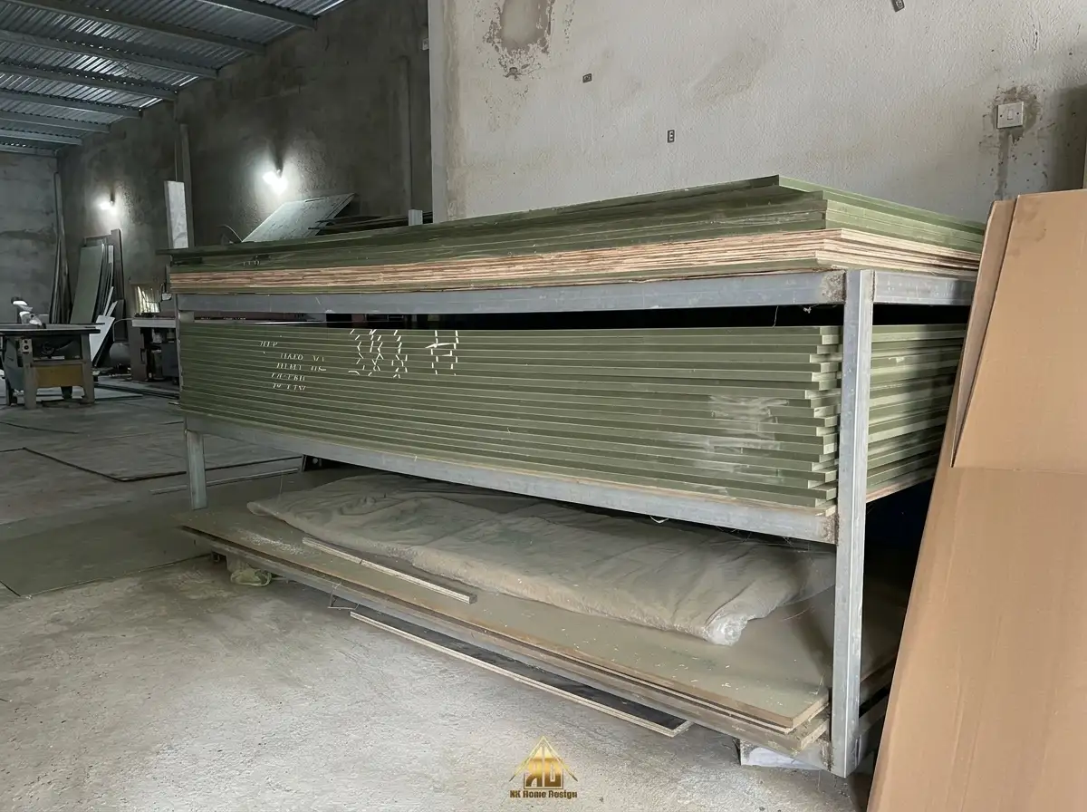 Xưởng nội thất phòng khách gỗ công nghiệp Đô Lương