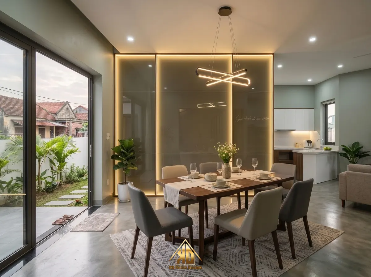 Mẹo mở rộng không gian nhà hẹp bằng cách sử dụng vách ốp kính ghép trang trí