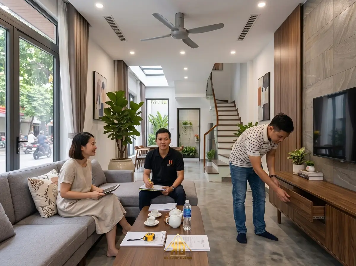 Nghiệm thu nội thất gỗ công nghiệp