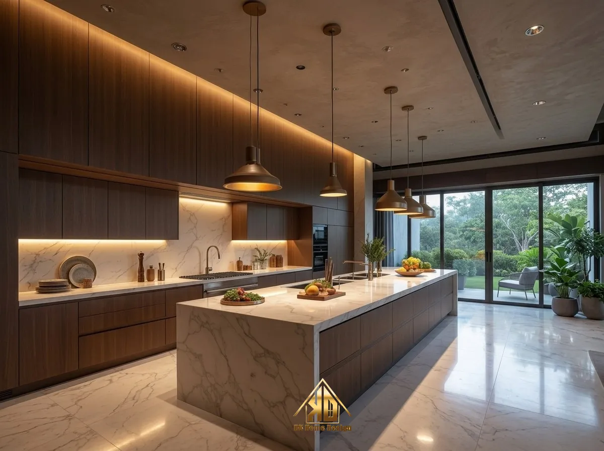 Bản vẽ 3D tủ bếp nhà mái Nhật anh Long Đô Lương
