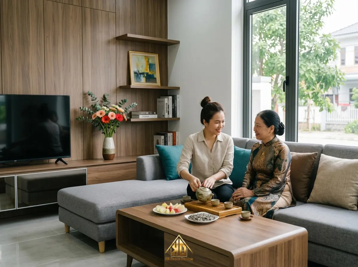 Lợi ích khi chọn thi công nội thất trọn gói nhà 2 tầng Nghệ An