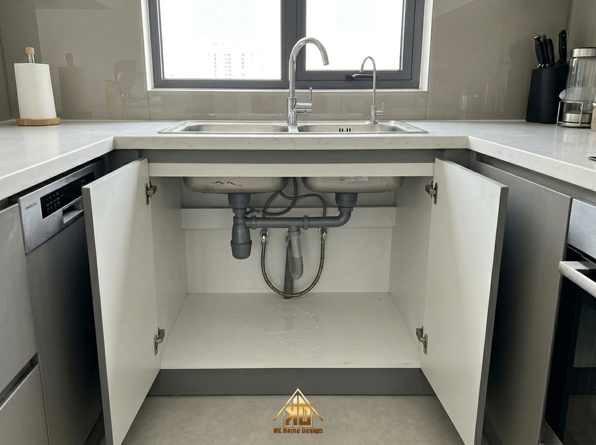 Giải pháp thi công thùng khoang chậu rửa bằng nhựa Picomat chống nước