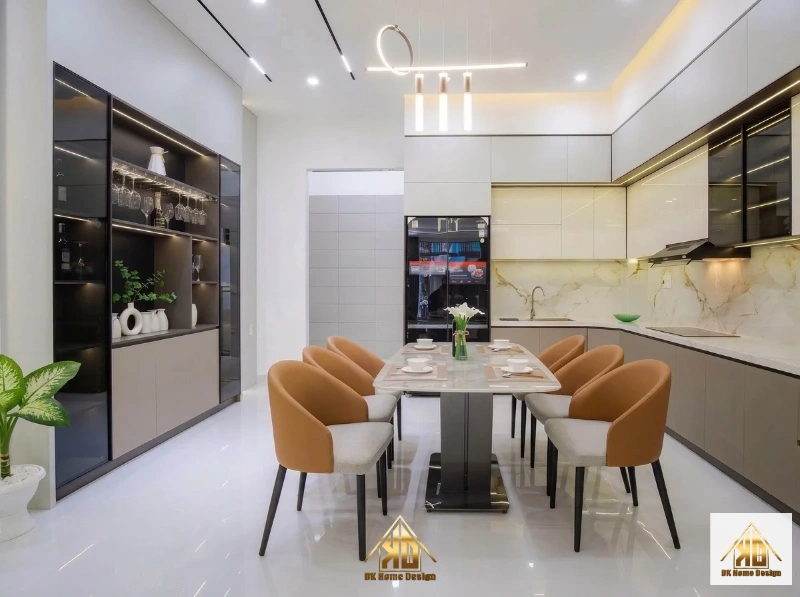 Tủ bếp nhà phố tại Đô Lương do công ty nội thất Đô Lương Nghệ An thi công